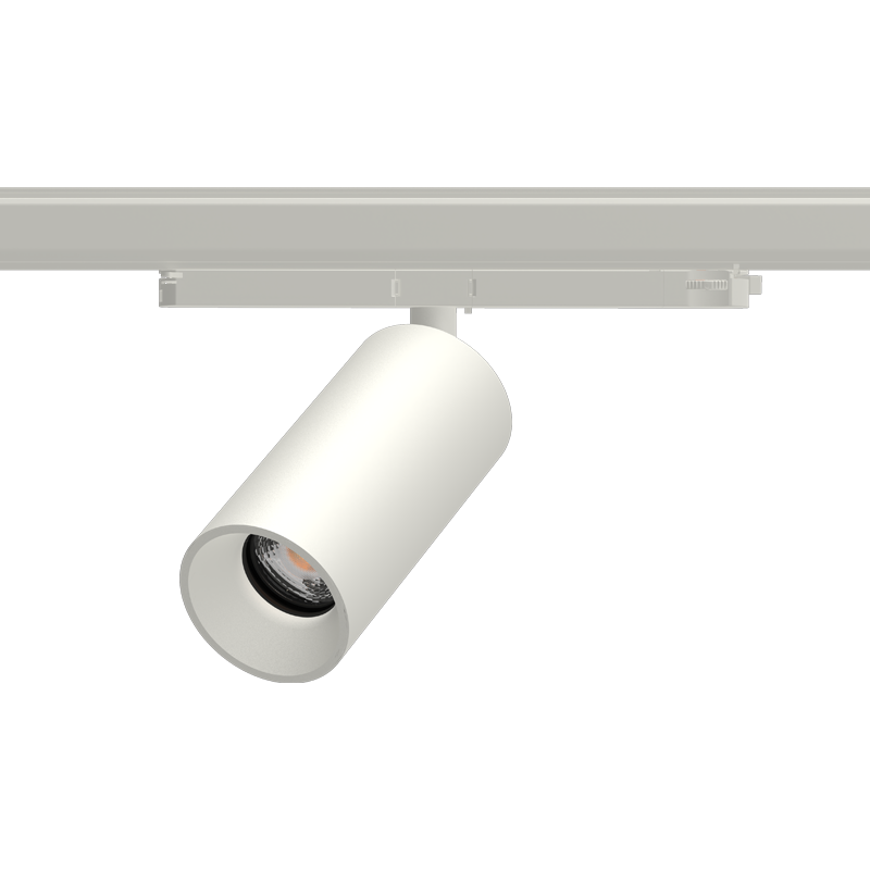 Super Starr Hero Track Light - Matt White Round Matt White